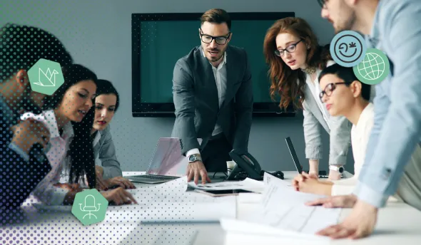 Manager en réunion