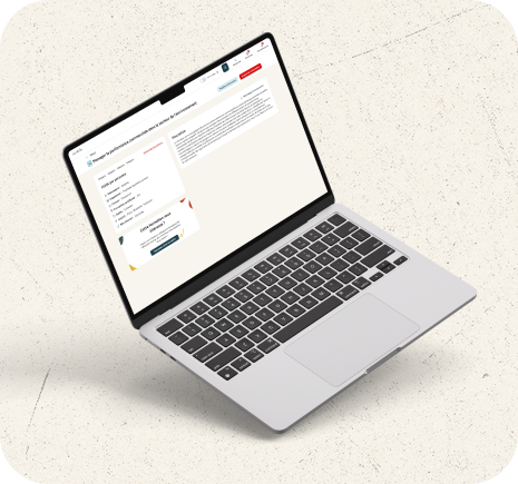 Capture d’écran d’une plateforme e-learning dédiée au SIRH