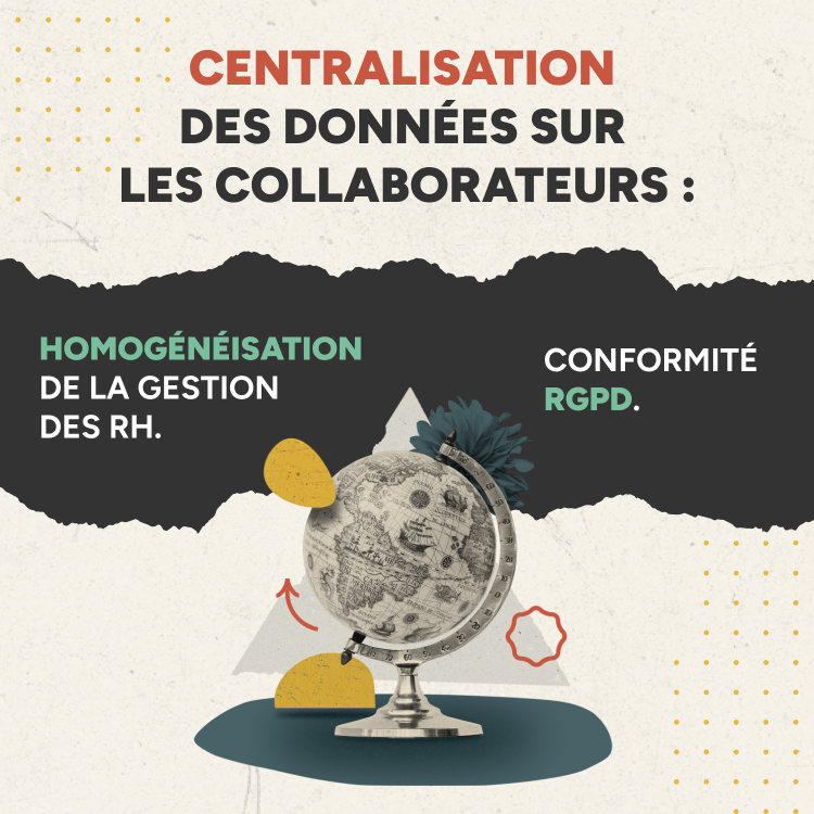 infographie centralisation des données sur les collaborateurs