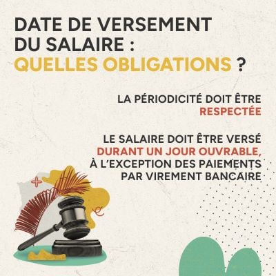 Infographie date de versement du salaire