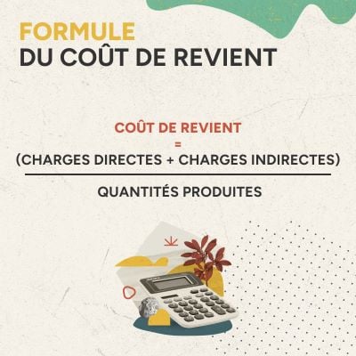 Infographie Formule du cout de revient