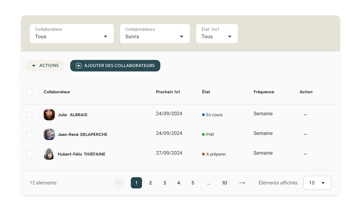 Interface suivi entretien du logiciel Eurécia