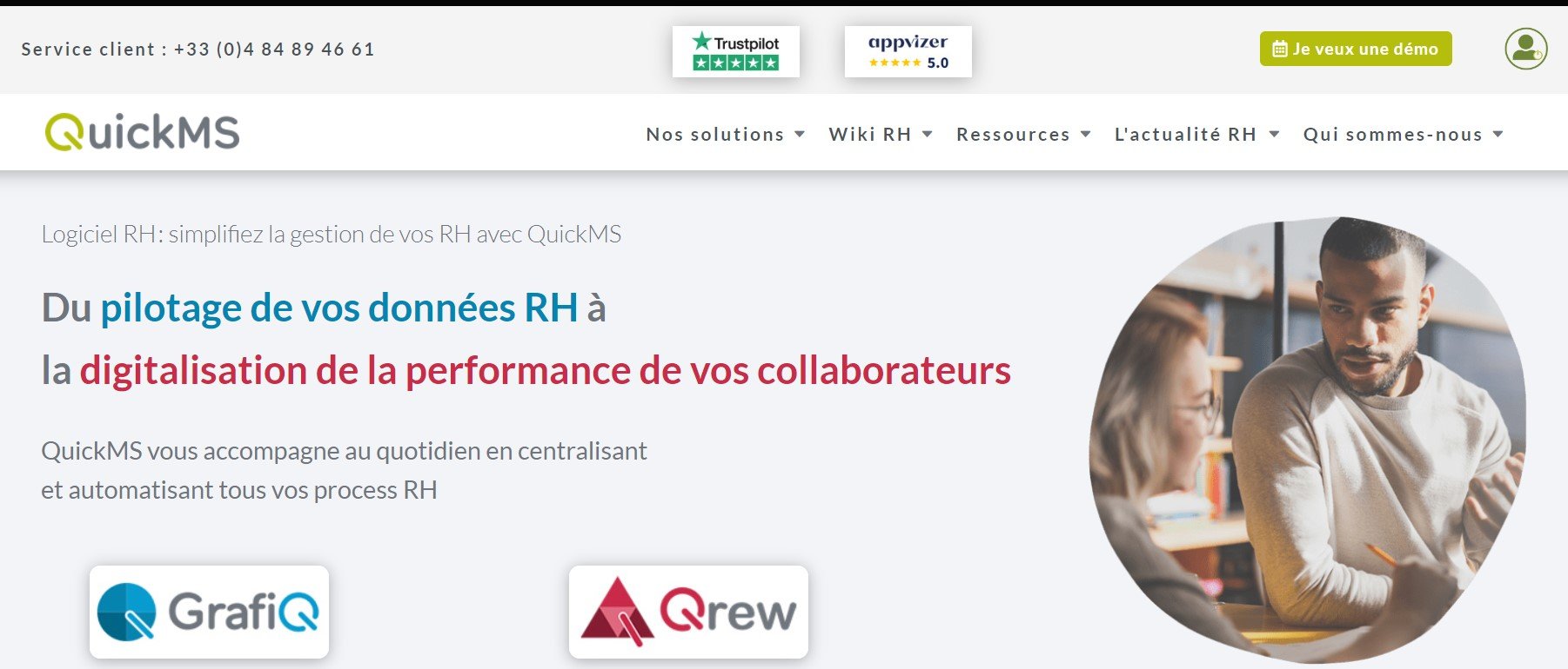 Home Page de quickMS