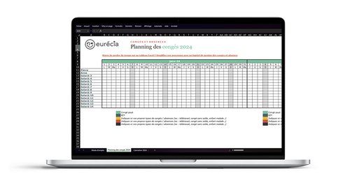 mockup planning congés