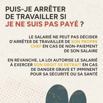 Infographie puis-je arrêter de travailler si je ne suis pas payé ?