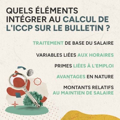 Infographie quels éléments intégrer au calcul de l'iccp sur le bulletin