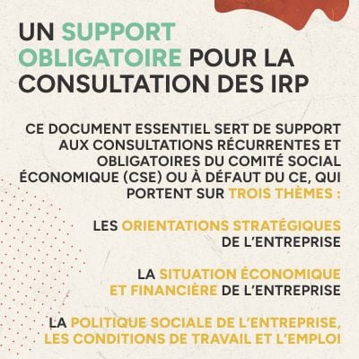 Infographie un support obligatoire pour la consultation des IRP