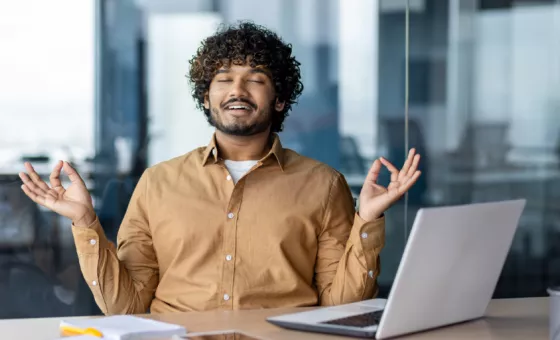 homme stressé