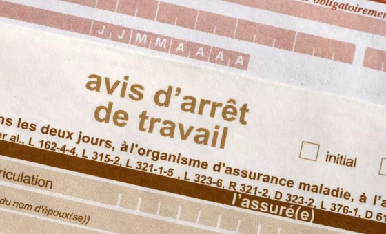 Formulaire d'arrêt de travail