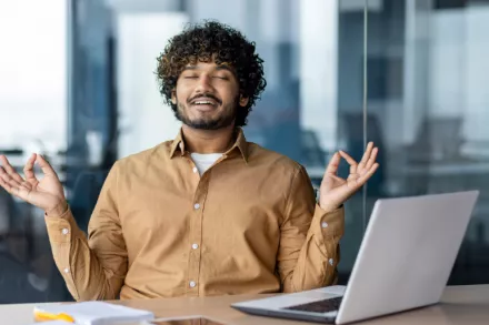 homme stressé