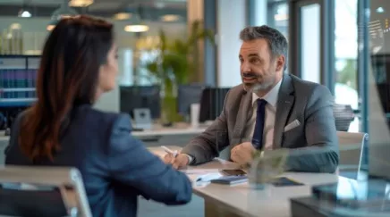 Un expatrié avec un contrat de travail à l'étranger.