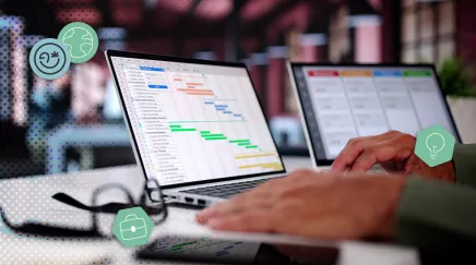 Rh sur son ordinateur pour vérifier les dates de congés payés