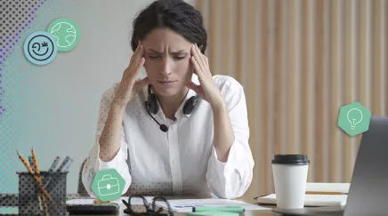 Collaboratrice stressée avant son départ en congés