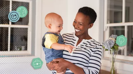 femme bénéficiant d'un congé d'adoption