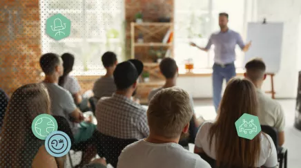  Formateur donnant une formation