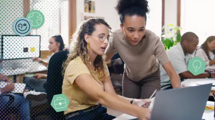 Collaboratrice identifiant ses besoins en formation avec sa manager