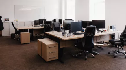 Bureau vide durant le covid-19