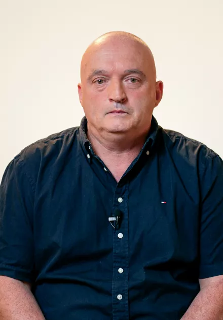 photo de Jean-Pierre Delboube qui s'exprime face caméra